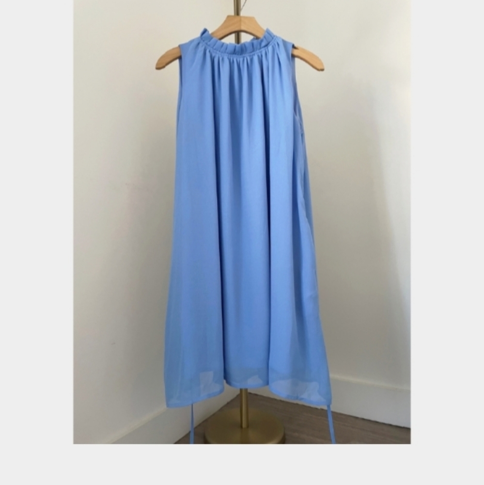 Sky Blue Midi Dress